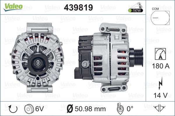 Valeo 439819 - Alternator www.autospares.lv