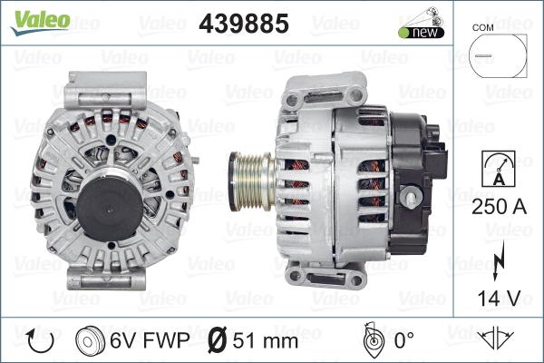 Valeo 439885 - Ģenerators www.autospares.lv