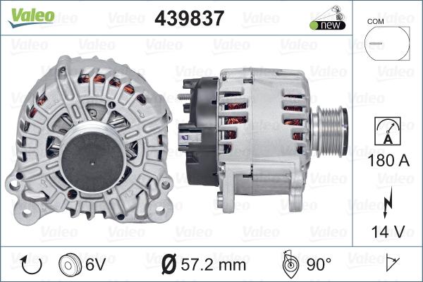 Valeo 439837 - Alternator www.autospares.lv