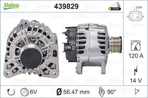 Valeo 439829 - Alternator www.autospares.lv