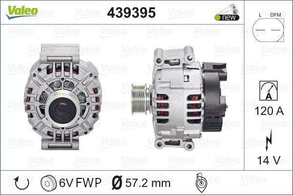 Valeo 439395 - Ģenerators autospares.lv