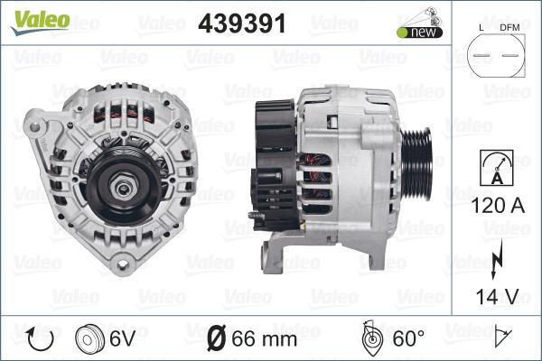 Valeo 439391 - Alternator www.autospares.lv