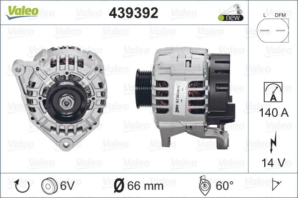 Valeo 439392 - Alternator www.autospares.lv