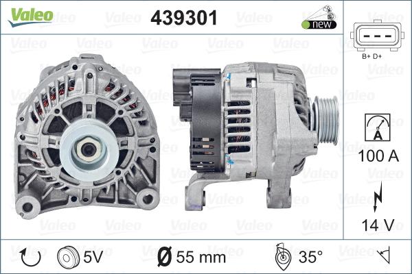 Valeo 439301 - Ģenerators autospares.lv