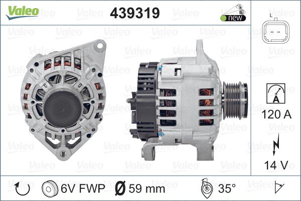 Valeo 439319 - Ģenerators autospares.lv