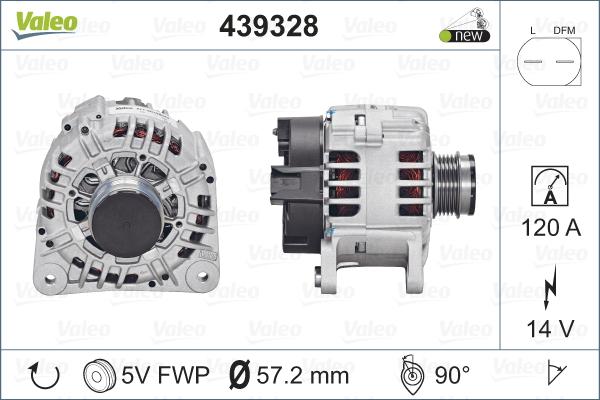 Valeo 439328 - Alternator www.autospares.lv