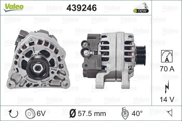 Valeo 439246 - Alternator www.autospares.lv