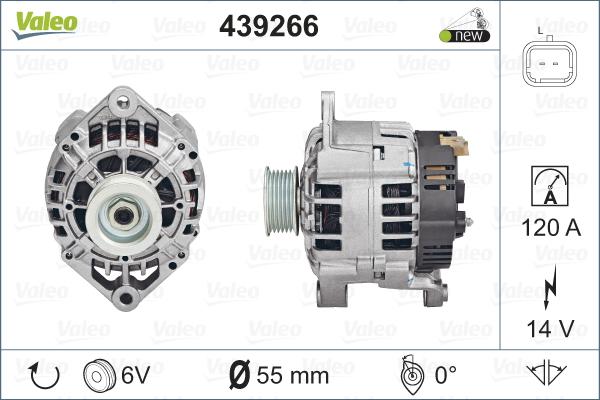 Valeo 439266 - Ģenerators autospares.lv