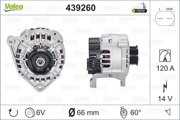 Valeo 439260 - Alternator www.autospares.lv