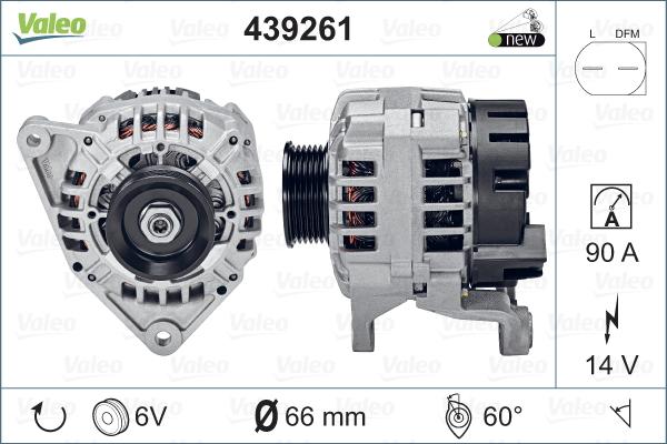 Valeo 439261 - Ģenerators autospares.lv