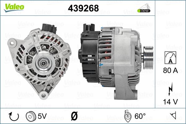 Valeo 439268 - Ģenerators www.autospares.lv