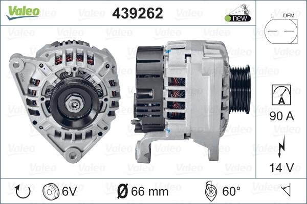 Valeo 439262 - Alternator www.autospares.lv