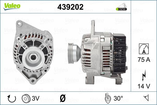 Valeo 439202 - Ģenerators autospares.lv