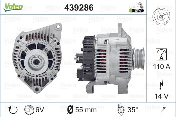 Valeo 439286 - Alternator www.autospares.lv