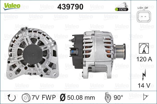 Valeo 439790 - Ģenerators autospares.lv