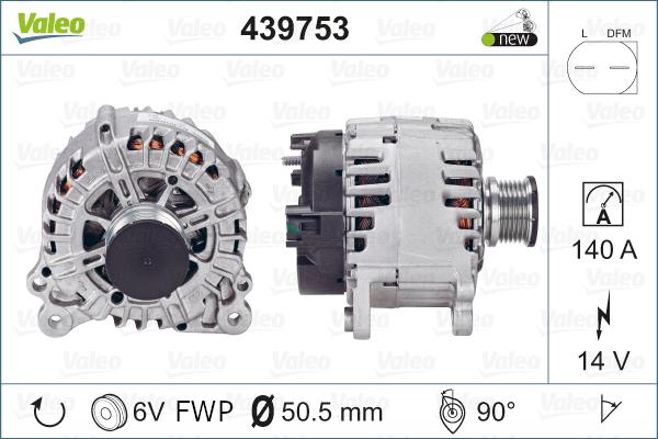 Valeo 439753 - Ģenerators autospares.lv