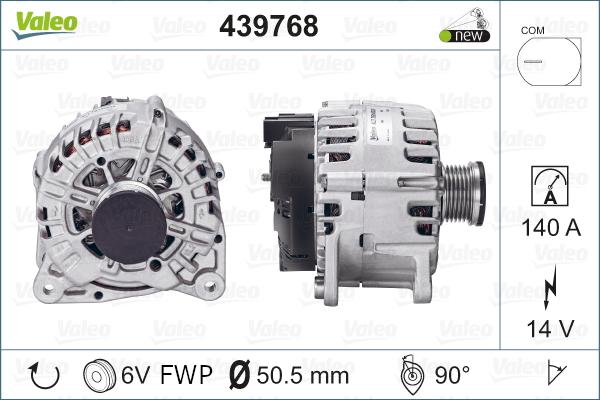 Valeo 439768 - Alternator www.autospares.lv