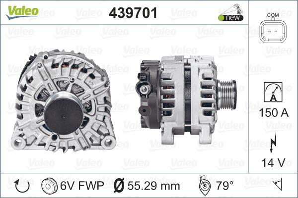 Valeo 439701 - Alternator www.autospares.lv