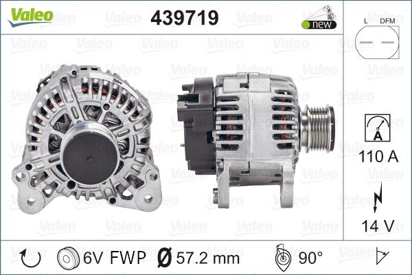 Valeo 439719 - Alternator www.autospares.lv