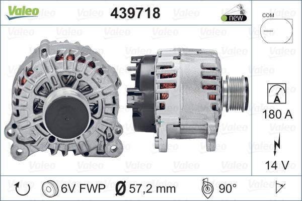 Valeo 439718 - Ģenerators autospares.lv