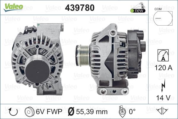 Valeo 439780 - Ģenerators www.autospares.lv