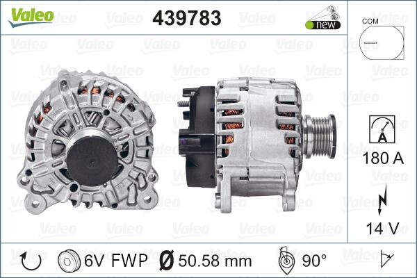 Valeo 439783 - Ģenerators autospares.lv