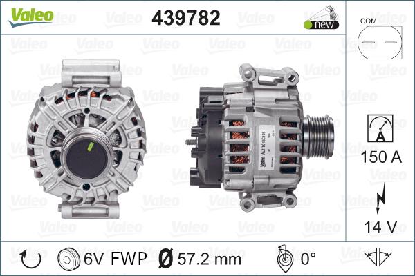 Valeo 439782 - Ģenerators www.autospares.lv