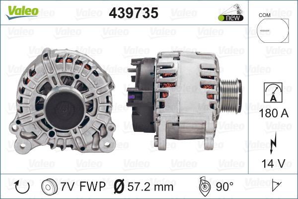 Valeo 439735 - Ģenerators autospares.lv