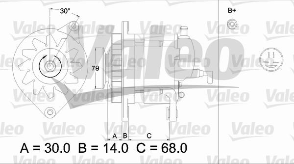 Valeo 436498 - Ģenerators www.autospares.lv