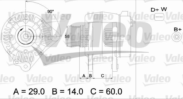 Valeo 436445 - Генератор www.autospares.lv