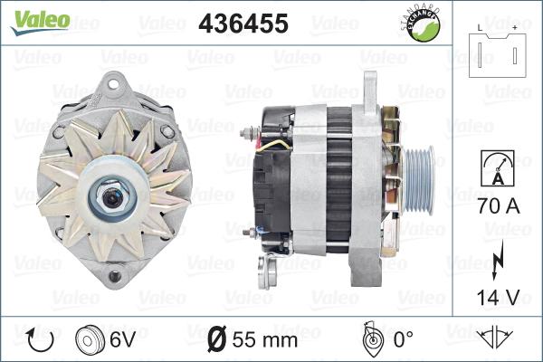 Valeo 436455 - Alternator www.autospares.lv