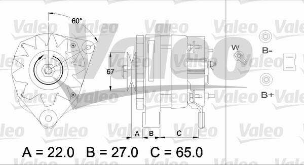 Valeo 436464 - Генератор www.autospares.lv