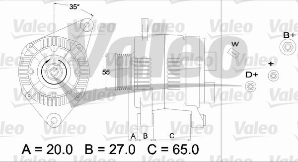 Valeo 436465 - Ģenerators autospares.lv