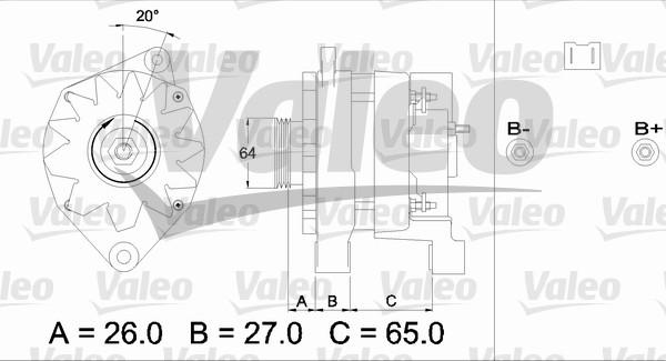 Valeo 436461 - Ģenerators www.autospares.lv