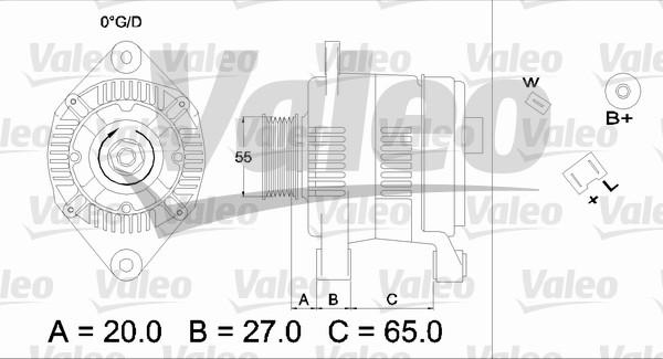 Valeo 436463 - Ģenerators autospares.lv