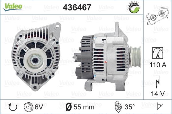 Valeo 436467 - Alternator www.autospares.lv