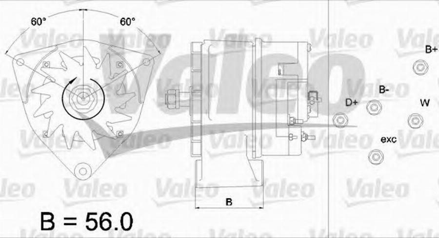 Valeo 436 414 - Генератор www.autospares.lv