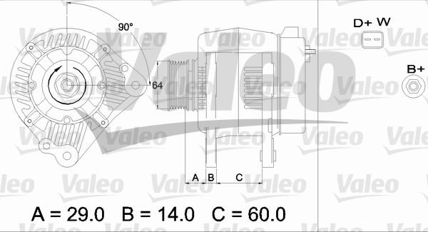 Valeo 436484 - Ģenerators www.autospares.lv