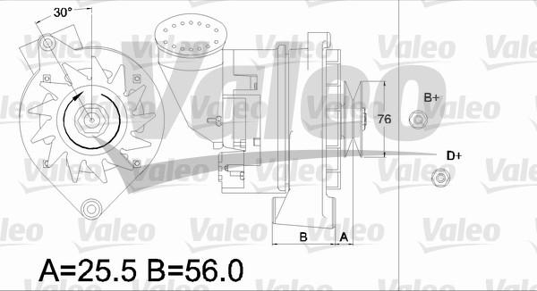 Valeo 436480 - Генератор www.autospares.lv