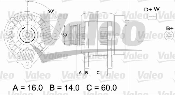 Valeo 436483 - Генератор www.autospares.lv