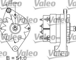 Valeo 436439 - Генератор www.autospares.lv