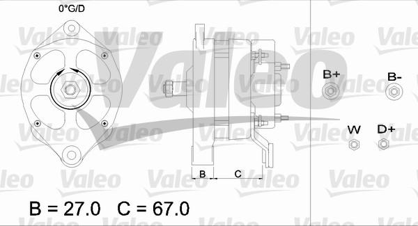 Valeo 436433 - Ģenerators www.autospares.lv