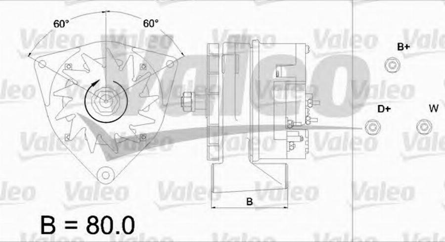 Valeo 436 423 - Alternator www.autospares.lv