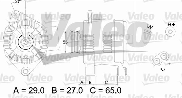 Valeo 436470 - Ģenerators autospares.lv