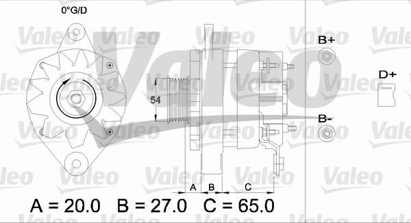 Valeo 436473 - Ģenerators www.autospares.lv