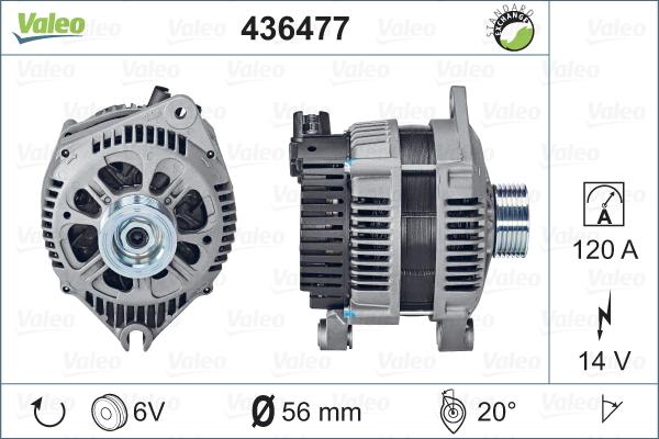 Valeo 436477 - Alternator www.autospares.lv