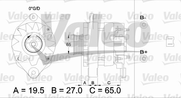 Valeo 436594 - Генератор www.autospares.lv