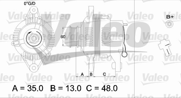 Valeo 436544 - Ģenerators www.autospares.lv