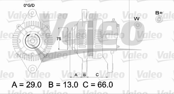 Valeo 436542 - Ģenerators autospares.lv