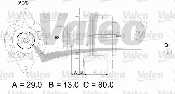 Valeo 436551 - Ģenerators www.autospares.lv